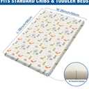 HAVEN Pack and Play Mattress| Waterproof and Portable Mattress for Baby| Dual-Sided Foam with Animal Printed Cover| Playpen Crib Mattress (38"x26"x1")| Breathable Mattress for Toddler and Lil Baby|