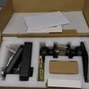 WiFi Smart Door Lock Set: Hornbill Keyless Entry Door Lock Deadbolt with Handle Set Fingerprint Front Door Lock with 2 Knobs Alexa Bluetooth Remote Code Auto Lock for Home Hotel Security Black