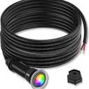 1.5 Inch Pool Light for Inground Pool, 50 ft Cord AC12V 18W 7 RGB Color LED Lights, Replacement Swimming Pool Lights for Pentair GloBrite for Pentair IntelliTouc, IP68 Waterproof