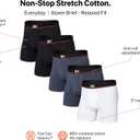 SAXX Underwear Co. Men's Non-Stop Stretch Cotton Boxer Brief Fly 5-Pack (White, S)