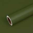 VEELIKE Thick Olive Green Wallpaper Vintage Green Peel and Stick Wallpaper for Kitchen Cabinets Bathroom Bedroom 24''x118'' Removable Self Adhesive Green Contact Paper for Walls Countertop Shelf Liner