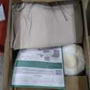 Outdoor Chair Cushions Set of 4, Waterproof Backrest and Deep Seat Cushion Set for Patio Furniture, Outdoor Sofa Replacement Cushions with Removable Cover, 24 x 22 Inch, Cream