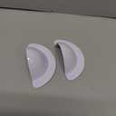 Recessed Light Cover, Can Light Covers 2 Pack 40% Translucent Half Shade Stick-On with Super Strong Double-Sided Tape, Anti-Yellow Cream White, Easy Install for 6 or 4 Inch (2, 4 INCH)