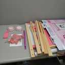 Easel for Kids Toys,Adjustable Wooden Toddler Art Easels, Girls Toys for Ages 5-7,8-13,Magnetic Dry Eraser White Board and Chalk Board with Art Supplies,Kid Easel 4 5 6 7 8 9 10 Year Old Girl Gifts (Pink)