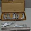 2 Pack Stainless Steel Plant Risers, Adjustable Height 14-18 inch Rust-Proof Pot Stand, Wide C-Shape Design with Non-Slip Base for for Indoor Outdoor Tall Taper Planter Container