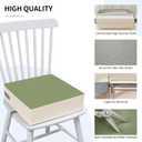 Eiury Toddler Booster Seat Dining Table Kitchen Chair, Waterproof Anti-Scratch PU Cushion, Non-Slip Bottom, Adjustable Buckle Straps, Easy Clean Portable Seat Cushion (Green)