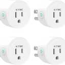 KTMC Smart Plug 4 Pack, Alexa & Google Home Compatible, No Hub Required, Remote Control, ETL Certified