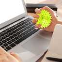 Civaner 8 Pcs Light up Ball LED Spiky Bouncy Balls Bulk Rubber Fidget Sensory Toy Glow in The Dark Light up Party Favors