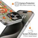 Compatible for iPhone 15 Pro Max Case Cute Aesthetic - Durable Shockproof 6.6 ft Drop Impact Phone Case Cover with Funny Fashion Kitty Cat 6.7" Clear