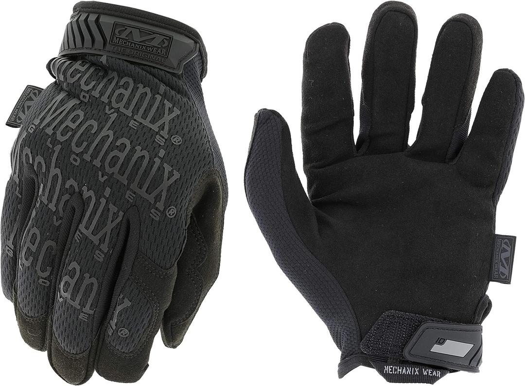 Mechanix Wear Original Tactical Glove - High Performance Anti-Slip Grip Safety Gloves - Impact Resistant & Touchscreen Capable - Medium - Covert Black