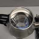 Electric Gooseneck Kettle, 1L 1500W Fast Boil, 100% Stainless Steel BPA Free Pour-Over Coffee & Tea Kettle, Water Boiler with Auto Shut & Boil-Dry Protection, Silver