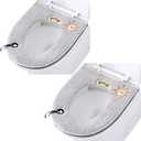 2Pcs Universal Waterproof Home Toilet Seat Cushion with Hanging Loop Bathroom Soft and Warm Washable toilet seat Cover Pads (Gray)
