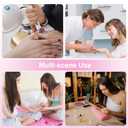 3 x Handheld UV Light for Nails, Mini LED Gel Nail Lamp 3W, Portable Small Nail Dryer with 2 Timers, LED Display, Cordless Rechargeable Nail Cure Light for Fast Drying