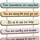Yookeer Mental Health Reminders Wall Art Decors Positive Psychology Affirmations Therapy Office Decor Wooden Hanging Wall Pediments Inspirational Gifts for Counselor Students Classroom(Pastel Color)