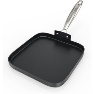 C30628 Square Griddle Pan Replacement Part for Ninja Foodi NeverStick, 11-Inch Premium Nonstick Coating Stovetop Grill Pan with handles for Indoor Cooking, Oven-to-Table Cookware, Durable Black Finish C30628 Square Griddle Pan Replacement Part for Ninja Foodi NeverStick, 11-Inch Premium Nonstick Coating Stovetop Grill Pan with handles for Indoor Cooking, Oven-to-Table Cookware, Durable Black Finish