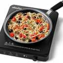 olayks Portable Induction Cooktop, Countertop Burner Hot Plate 1500W With Sensor Touch, Electric Induction Cooker With 9-Level Adjustment, 3-Hour Timer, Auto-Shut-Off, LED Display, Auto Pot Detection