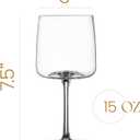 GLASSIQUE CADEAU Crystal Aperol Spritz Cocktail Glasses | Set of 2 | 15 oz Long Stemmed Goblets for Drinking Limoncello, Campari and Hugo Spritz | Elegant Glassware for Spritzer Drinks