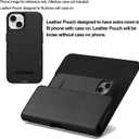 CoverON Holster for Samsung Galaxy A56 A37 A36 A26 A35 A25 A15 A55 A54 A53 A52 A51 A50 A71 A24 A22 A20 5G, Cell Phone Case Belt Clip Magnetic Close Carrying Leather Pouch (Fits Otterbox or Any Case)
