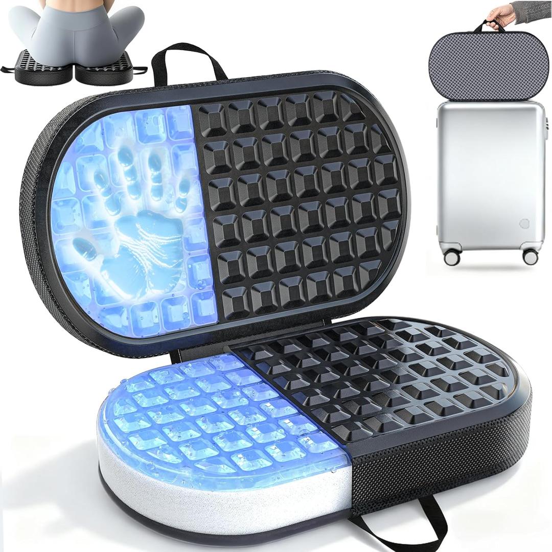 Stadium Seats for Bleacher with Folding Memory Foam Seat Cushion, Waterproof Bleacher Seat Cushion,Portable Dual Handles for Indoor Outdoor, Sports Events, Camping (1814.62in, Black)