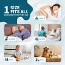 MILDPLUS Washable Bed Pads with 8 Sturdy Handles 34”×52” Extra Large Reusable Underpads 4-Layers Leakproof Chucks Pads Washable for Incontinence (1 Pack; Blue)