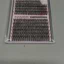 FANXITON DIY Lash Extension Kit Volume Lash Clusters 40D+50D D Curvature Individual Lashes Lash Clusters Kit Thick Eyelash Extension Kit 280 pcs Thin Band Cluster Lashes Lash Bond and Seal Tweezers