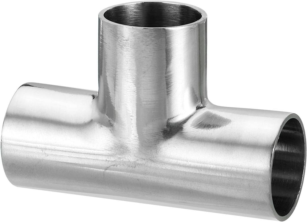 PATIKIL Pipe Fitting Equal Tee, 25mm(1") OD T Joint Splitter Fitting Butt Weld Tee Equal Welding 3 Way Stainless Steel Connector T Shape Pipe Splitter for HVAC System PATIKIL Pipe Fitting Equal Tee, 25mm(1") OD T Joint Splitter Fitting Butt Weld Tee Equal Welding 3 Way Stainless Steel Connector T Shape Pipe Splitter for HVAC System