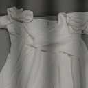 Dokotoo Women's Wrap V Neck Short Flared Sleeve Wedding Guest Dress Smocked Elastic Waist Tiered Belted Ruffle Hem Mini Dress (X-Large, White)