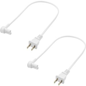 2-Pack - Extra Short Power Cords Compatible with Sonos Era 100 and Era 300 Speakers (White - 19.5 Inches)