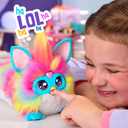FURBY DJ Interactive Toy, Super Snuggly Rainbow Electronic Plush with Music, Lights, Motion, & Games, Speaks English & Furbish, 32in Long, Ages 6+