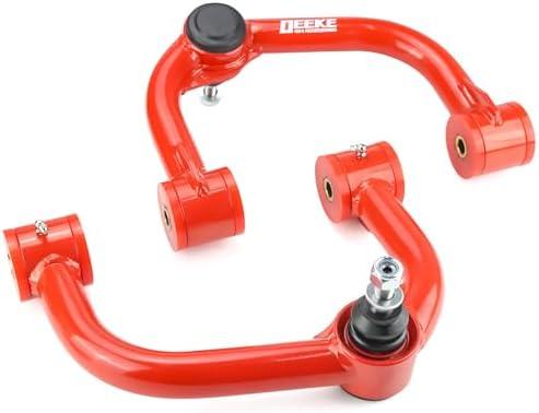 2-4" Lift Front Upper Control Arms for 2004-2020 Ford F150, Heavy Duty Suspension Arms with Pre-Installed PU Bushings, Red(2PCS)