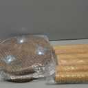 Yanbaga 2 Pack Wood Plant Stand Indoor, 11-12" Mid Century Modern Plant Stand Holder with Growth Ring, Plant Stool Display Stand for Flower Pots , Outdoor, Garden, Patio