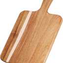 ZeQi Acacia Wood Cutting Board with Handle 16''X8.7'' / Charcuterie Board/Serving Board/Cheese, Bread, Vegetables & Fruits Serving Board (Rectangular-16X8.7)