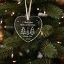 Heart's Sign Glass Christmas Pregnancy Ornament 2025 | Unique Christmas Pregnancy Announcement | Bump's First Xmas Announcement | Baby on The Way