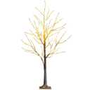 4 ft. White Pre-Lit Twig Birch Artificial Christmas Tree for Christmas Holiday with 48 LED Lights