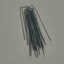 AAGUT 12 Inch 8 Gauge Landscape Staples 40 Pack Galvanized Garden Stakes Heavy Duty Sod Pins Fence Ground Stakes for Weed Barrier Fabric Ground Cover Dripper Irrigation Tubing Soaker (Silver)
