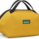 Haimont Small Cooler Freezable Lunch Bag, Portable Freezable Insulated Lunchbox for Food Drink Snack Medicine, Water Resistant, Yellow