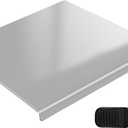 Stainless Steel Cutting Board with 2 Pack Non-Slip Mats, Yoposeo Heavy Duty Baking Cutting Chopping Boards for Kitchen, Meat, Fruits, Vegetables, Bread and Baking (19.7" X 15.7"/ 50 X 40cm)