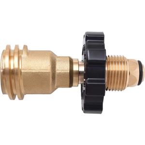 Flame King Propane Tank Adapter POL to QCC1 Type Converts Propane Tank from Old to New Connection