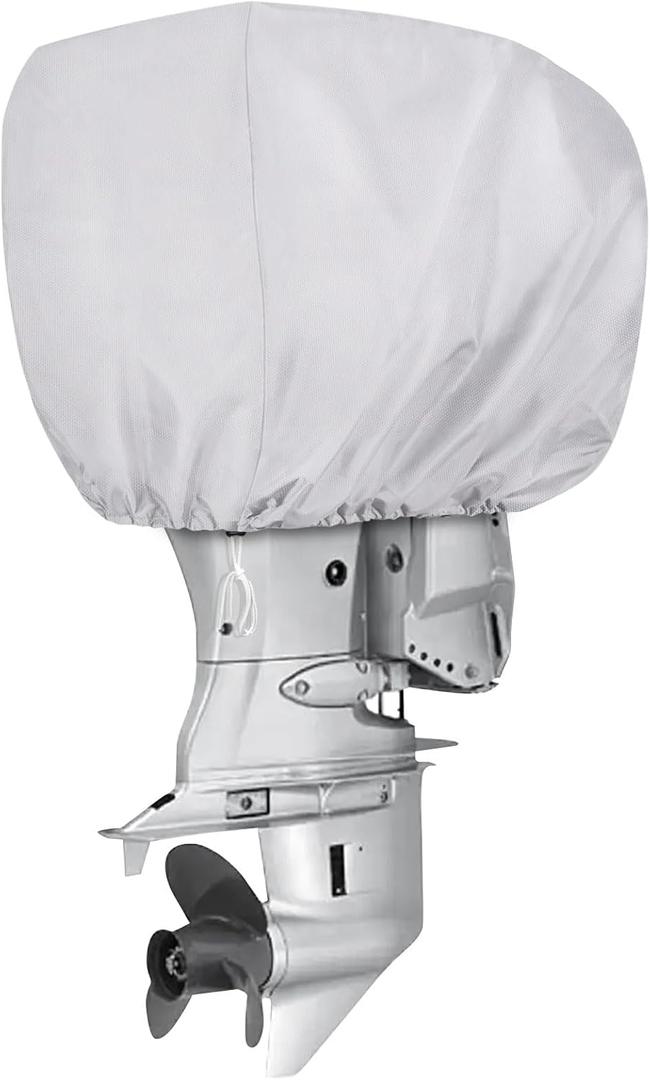 iCOVER Outboard Motor Cover Heavy Duty 600D Waterproof Engine Hood Covers, 23" DX13.5 WX16.5 H