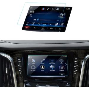 Car Screen Protector for 2015 2016 2017 2018 2019 Cadillac CTS Accessories Navigation Touchscreen Protector Film Tempered Glass HD Clear Anti-Glare 8''
