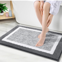 OLANLY Bathroom Rugs 30x20, Extra Soft and Absorbent Microfiber Bath Mat, Non-Slip, Machine Washable, Quick Dry Shaggy Bath Carpet, Suitable for Bathroom Floor, Tub, Shower (Medium, Dark Grey)