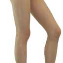 HTRUIYA Women's Sheer Shiny Silk Pantyhose Sexy Sparkle Sheer Tights Rhinestones Shimmery Tights (Beige)