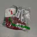 Christmas Stockings with Initials, 7.1 Inches Small Embroidered Letter Knit Red White Christmas Stocking for Family Holiday Decorations and Xmas Tree Fireplace (T)