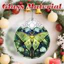 Luna Moth Ornament, Stained Glass Christmas Decorations, Christmas Ornaments for Tree, Holiday Ornament, Gifts for Moth Lovers, Holiday Party Gifts, Gift Ideas & Xmas Gift