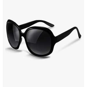 miyya Bug Eye Oversized Polarized Sunglasses Womens, Trendy Retro Sun Glasses for Women 2025, Oversized UV Protection Shades Black/Black