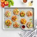 Nordic Ware Brilliant Colorful Bakeware 21 x 15 Extra Large Sheet Pan, Nonstick made without PFAS or PTFE for safe cooking; Reinforced steel rim prevents warping