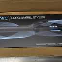 Bio Ionic Long Barrel Curling Iron with Moisture Heat Technology & NanoIonic MX Versatile Curling Wand - 1 Inch (Classic Curls), Black