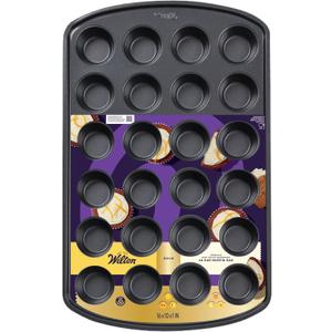 Wilton Gold Premium Non-Stick Bakeware 24 cup Muffin Pan, 16x10x1 in (MINI)