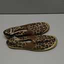 FUNKYMONKEY Shoes for Women, Comfort Low Top Canvas Slip On Sneakers Classic Casual Walking Shoes (9, Leopard)