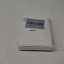 Diraysid 100% Blackout White Curtains Linen Curtains for Bedroom Grommet Thermal Insulated Room Darkening Drapes (2 Panels, W52 x L84 Inch)